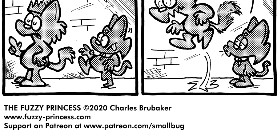 The Fuzzy Princess - Episode 603, Page 1: 2020-07-20-Gentle Thoughts